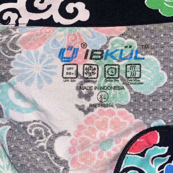 IBKUL Long Sleeve Gia Black Multi Top - Picture 4 of 4